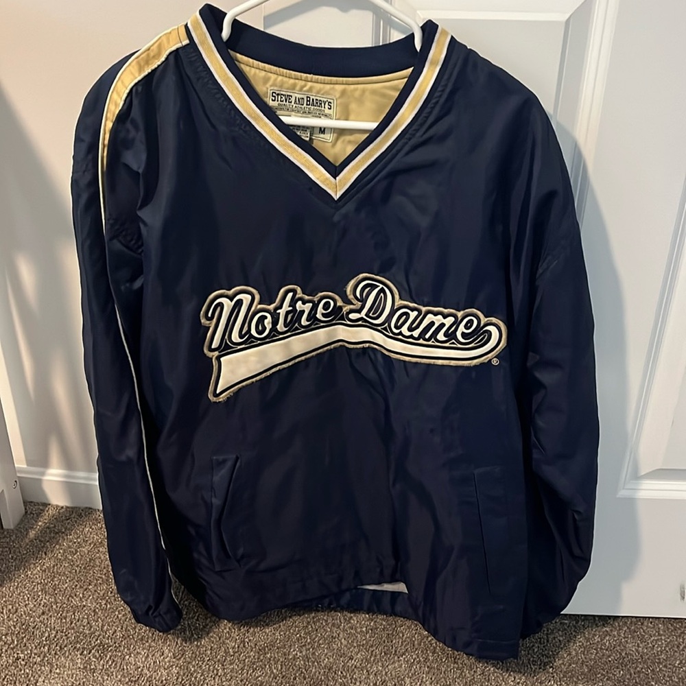 Notre Dame wind breaker pullover